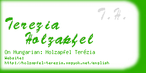 terezia holzapfel business card